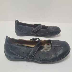 Born Black Mary Jane Leather Shoes - Womens 9